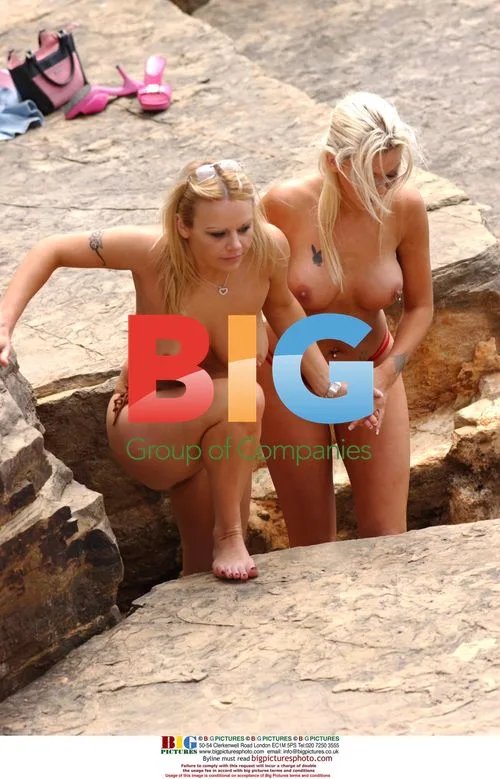 Glamour Models Tara and Delta on Holiday in Spain