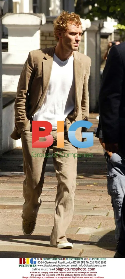 Jude Law Leaving Home with Son