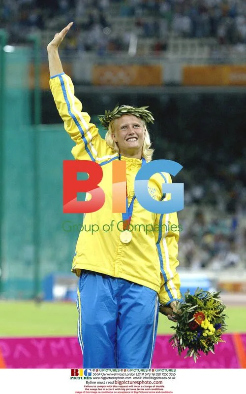 Swedish Heptathlete Carolina Kluft Wins Gold Medal