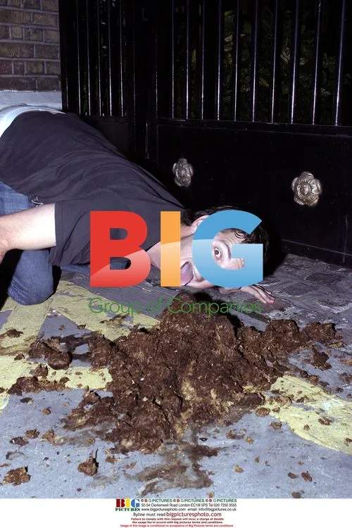 Dan from Dirty Sanchez throws horse poo at Kerrang Awards