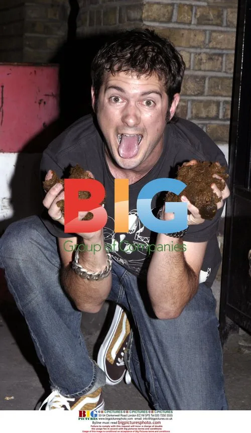 Dan from Dirty Sanchez throws horse poo