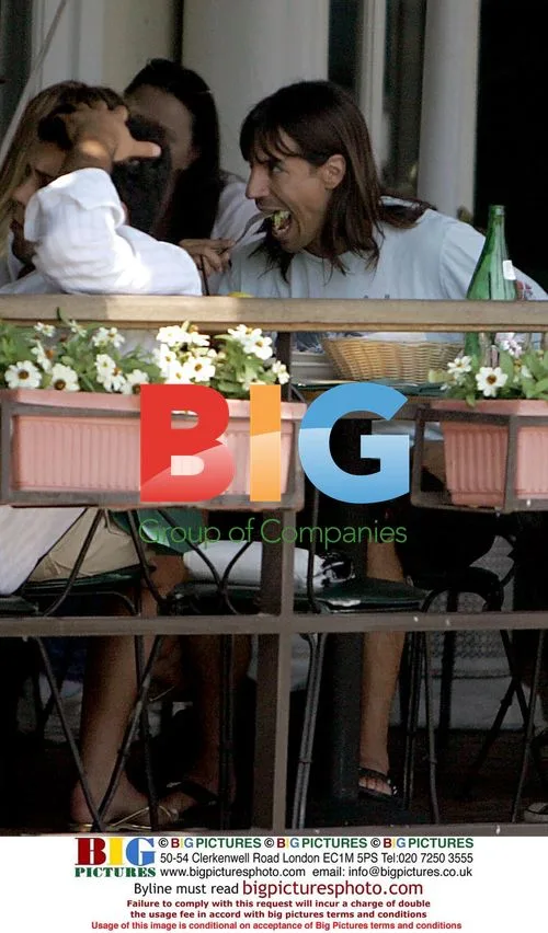 Anthony Kiedis Lunches on Sunset Blvd
