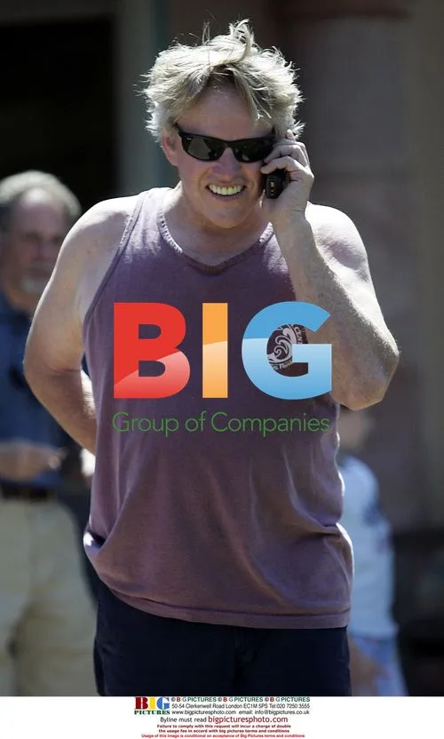 Gary Busey Taking a Walk in Malibu