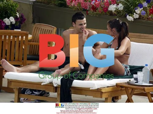 Michelle Heaton and Andrew Scott Lee at Pool