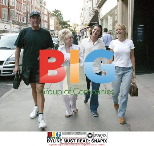 Barbra Winsor, Scott Mitchell, Dale Winton and Daniella Westbrook out in London