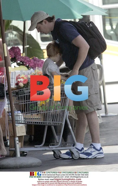 Brendon Fraser Spotted Shopping with Son