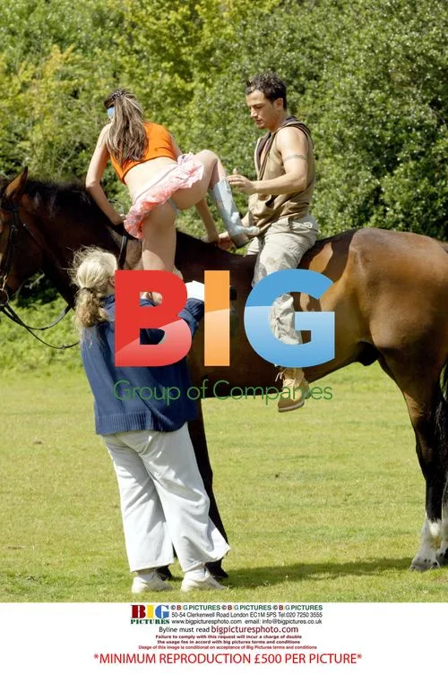 Jordan and Peter Andre on Horse Ride