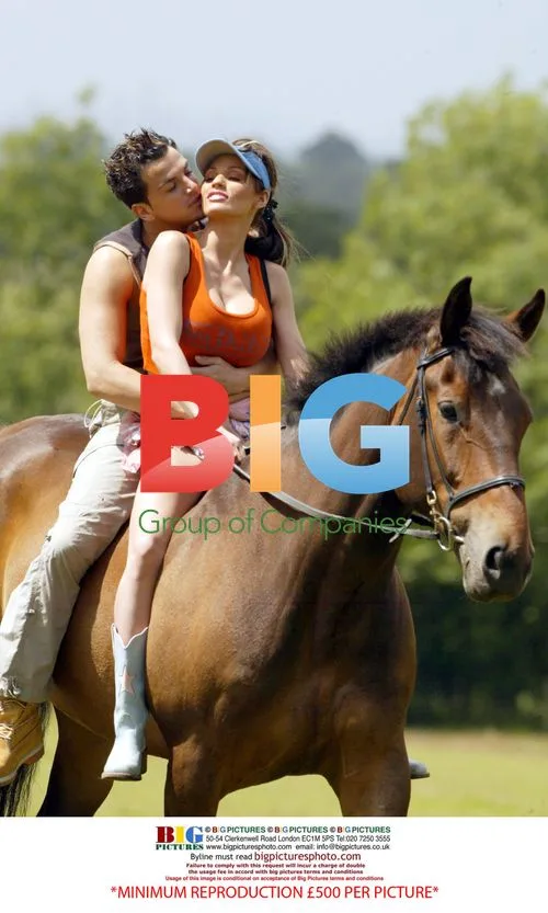 Jordan and Peter Andre Horseback Ride