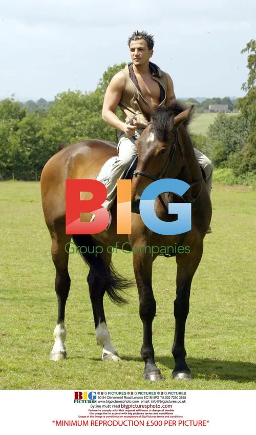 Jordan and Peter Andre Horse Ride