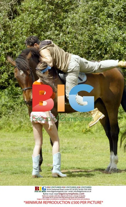 Jordan and Peter Andre on Horse Ride