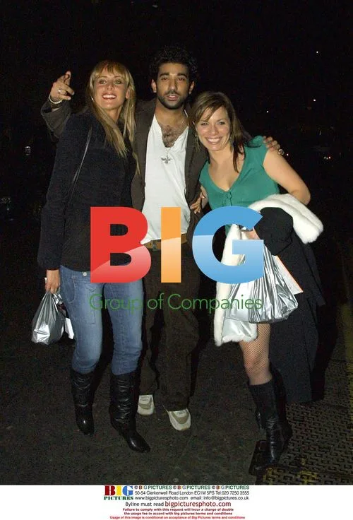 Actor Ray Panthaki and Jemma Walker at Christmas Party