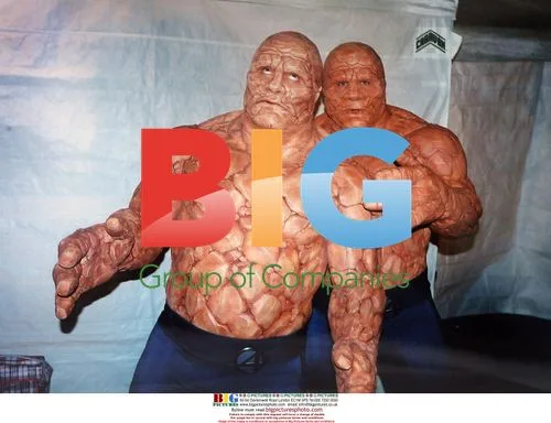 Michael Chiklis & Double on Fantastic Four Set