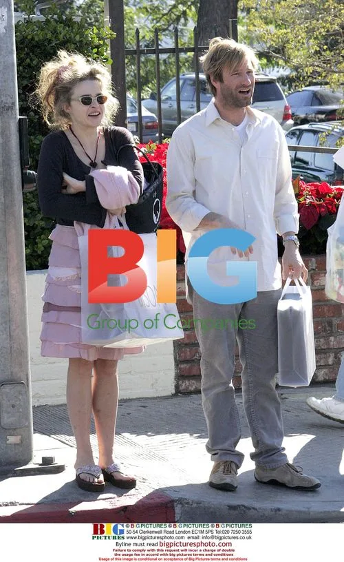 Helena Bonham Carter and Aaron Eckhart Hang Out