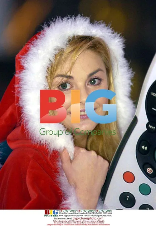 Gail Porter as Miss Santa Switches on Screen