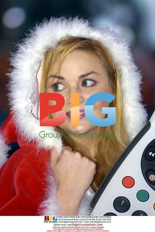 Gail Porter as Miss Santa at Glasgow Ice Rink