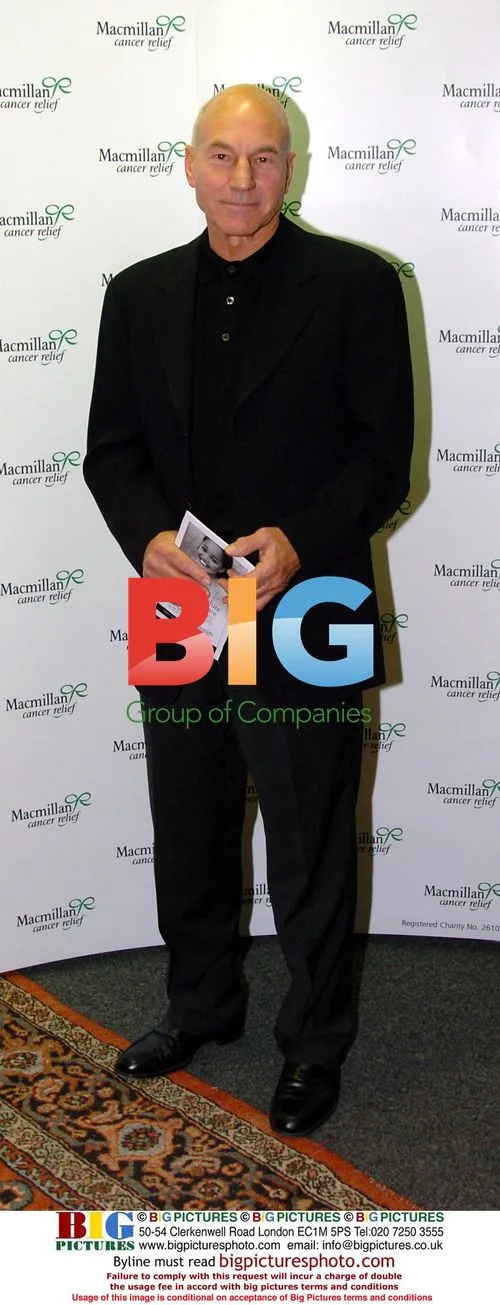 Patrick Stewart at Macmillan Christmas Auction