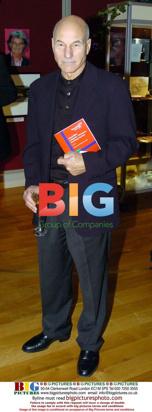 Patrick Stewart at Macmillan Celebrity Christmas Stocking Auction