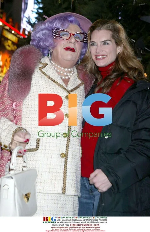 Dame Edna Everage and Brooke Shields at Broadway Tree Lighting