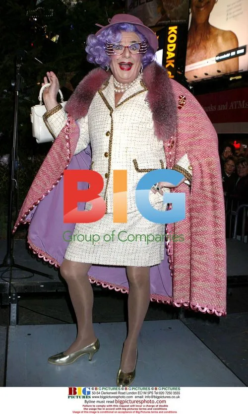 Dame Edna and Brooke Shields at Broadway Holiday Tree Lighting