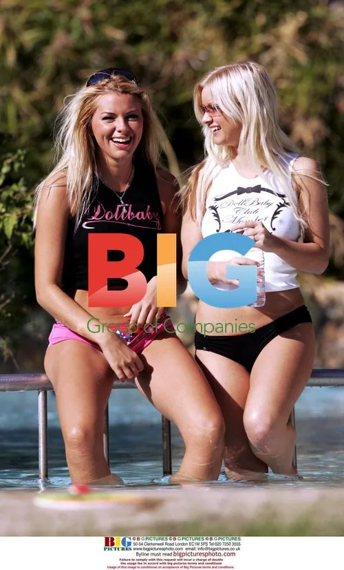 Charlene Hart & Leah Newman Poolside in Cyprus