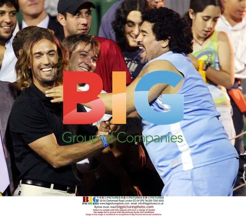 Diego Maradona at the Buenos Lawn Tennis-Argentinian Cup