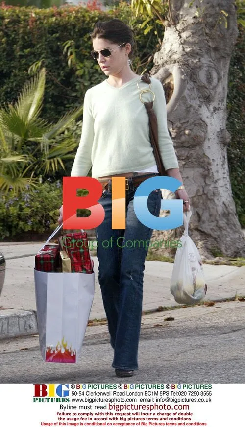 Lara Flynn-Boyle picks up Christmas presents