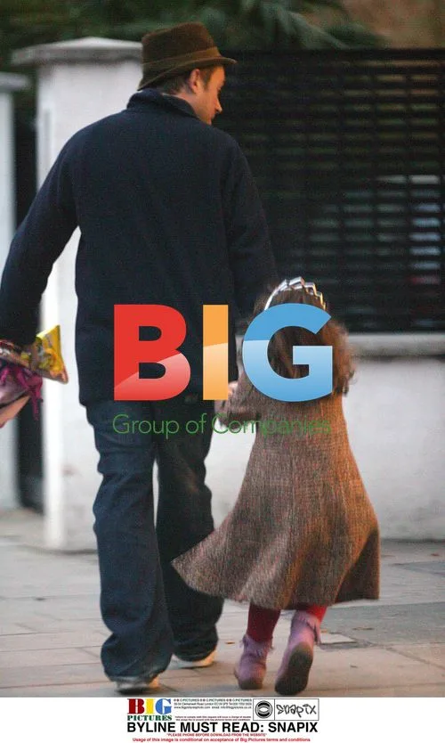 Damon Albarn with daughter Missy in London