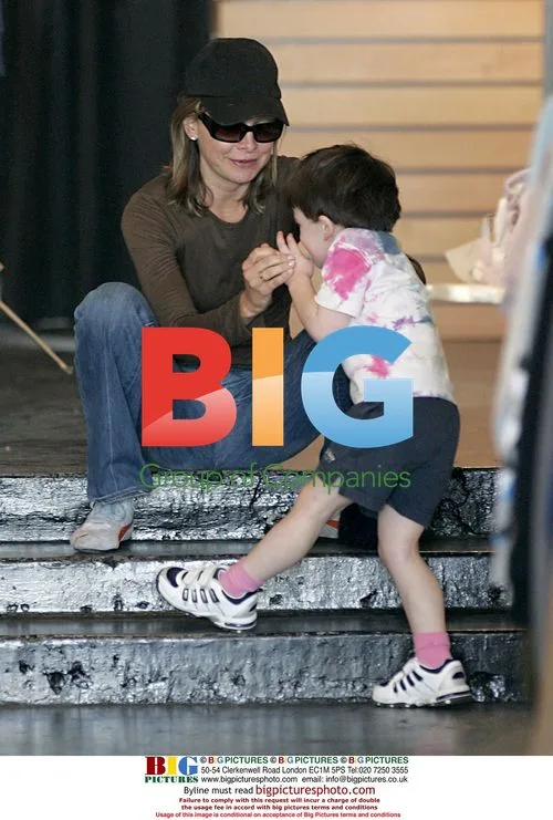 Calista Flockhart Christmas Shopping with Son Liam
