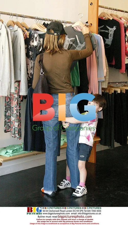 Calista Flockhart and son Liam go shopping