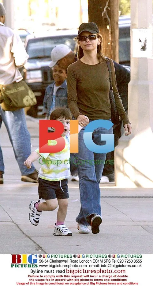 Calista Flockhart and son Liam out shopping