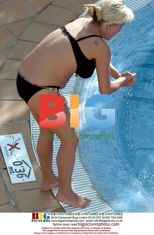 Samantha Fox on Holiday in Canary Islands