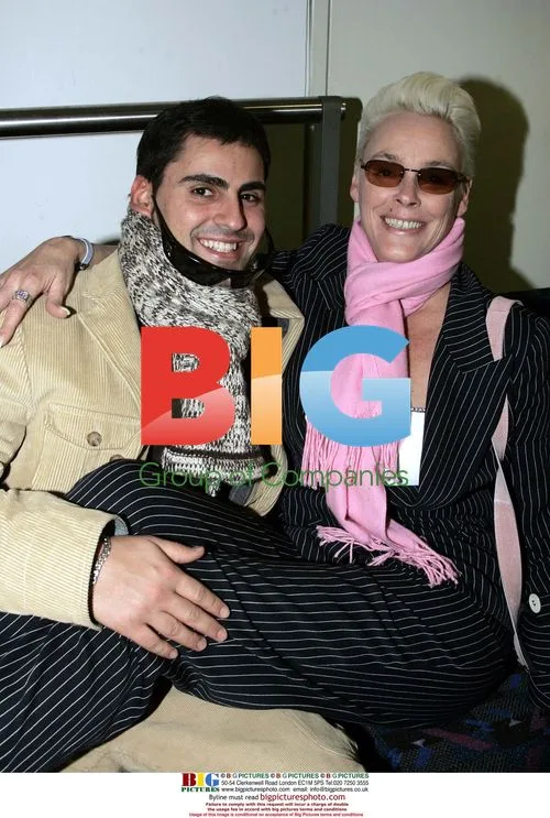 Bridgette Nielson and Mattia Disse Arrive in London