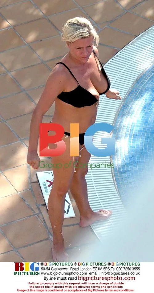 Samantha Fox on Holiday in Canary Islands