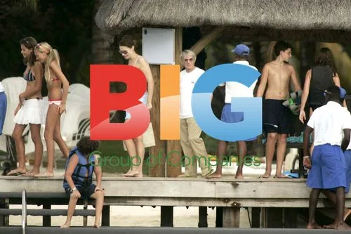 Bernie Eccleston on Holiday in Mauritius