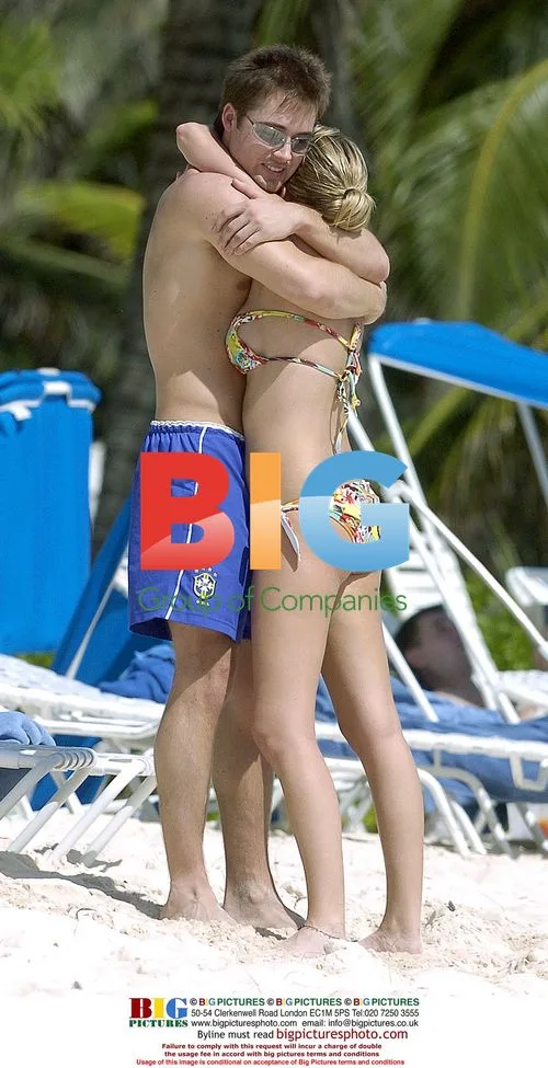 Hollyoaks Couple on Barbados Beach