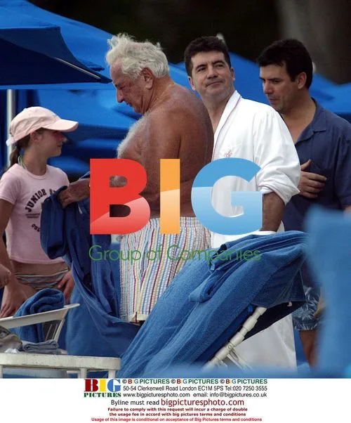Simon Cowell and Michael Winner in Barbados