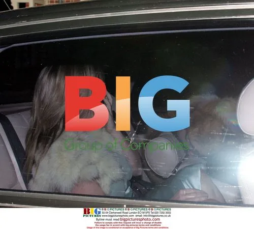 Gerri Halliwell at Beckham Christening