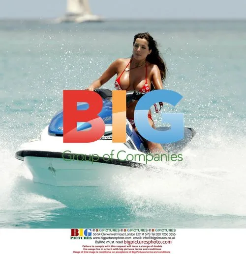 Coralie on a Jetski in the Caribbean