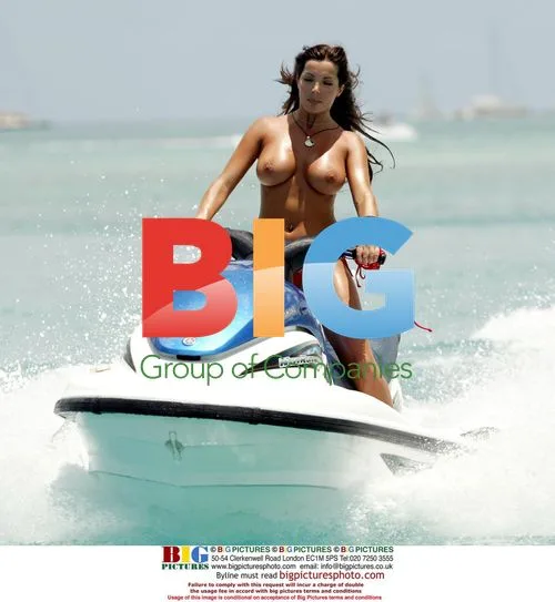 Coralie Enjoys Jetski in Caribbean