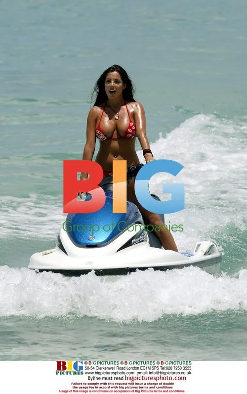 Coralie on Jetski in Caribbean