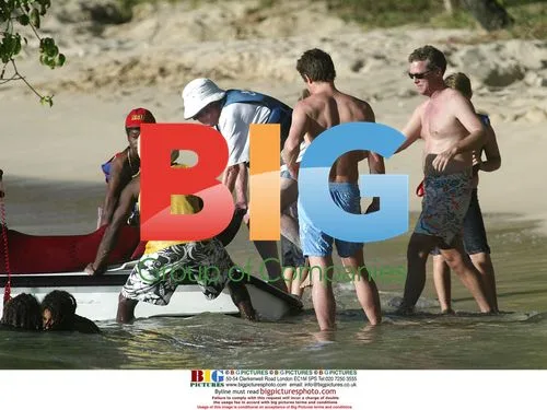 Hugh Grant on Holiday in Barbados