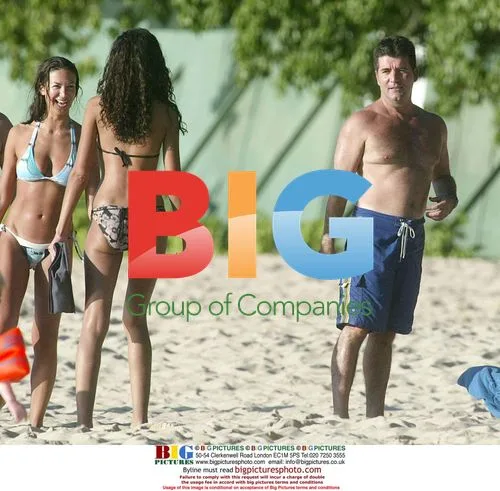 Simon Cowell and Terri Seymour on Holiday in Barbados