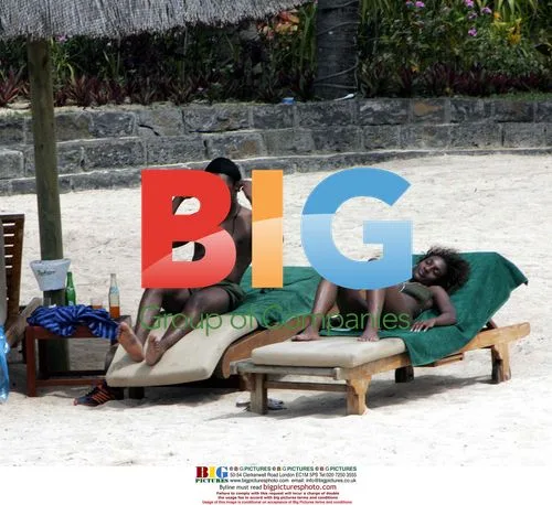 Singer Lamar and Girlfriend in Mauritius