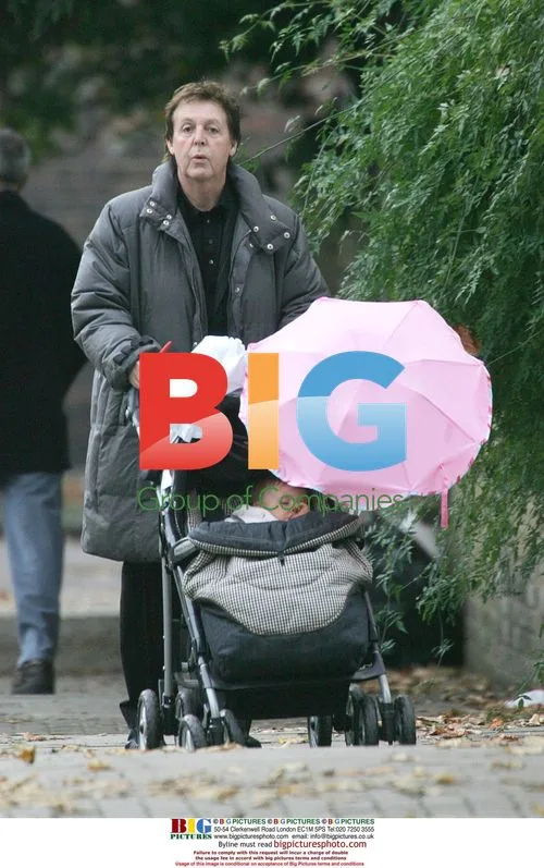 Sir Paul McCartney's Morning Stroll with Daughter