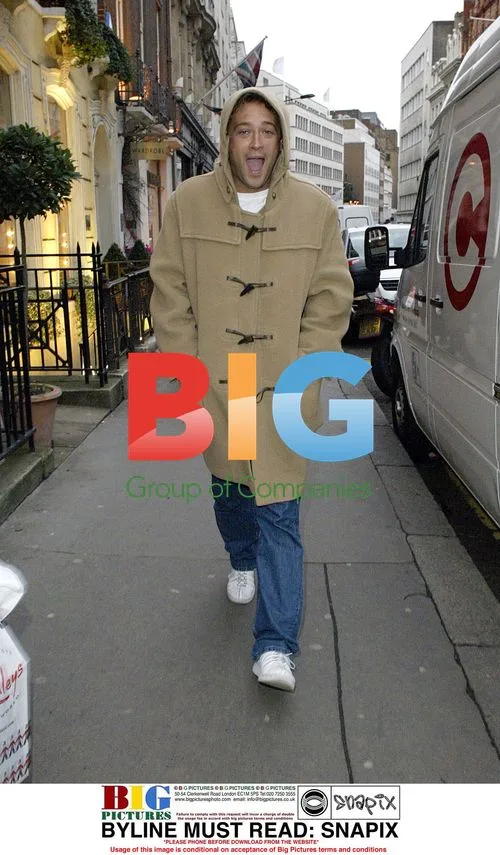 Actor Paul Nicholls in Duffle Coat