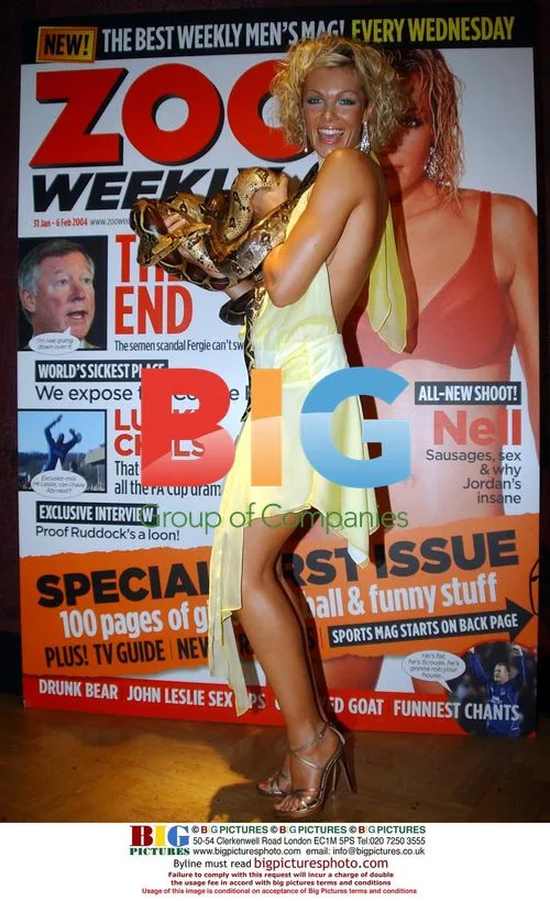 Nell McAndrew Launches Magazine "Zoo"