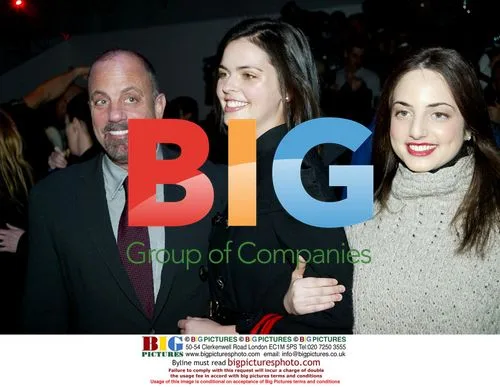 Billy Joel, Kate Lee, and Alexis at NYFW 2004