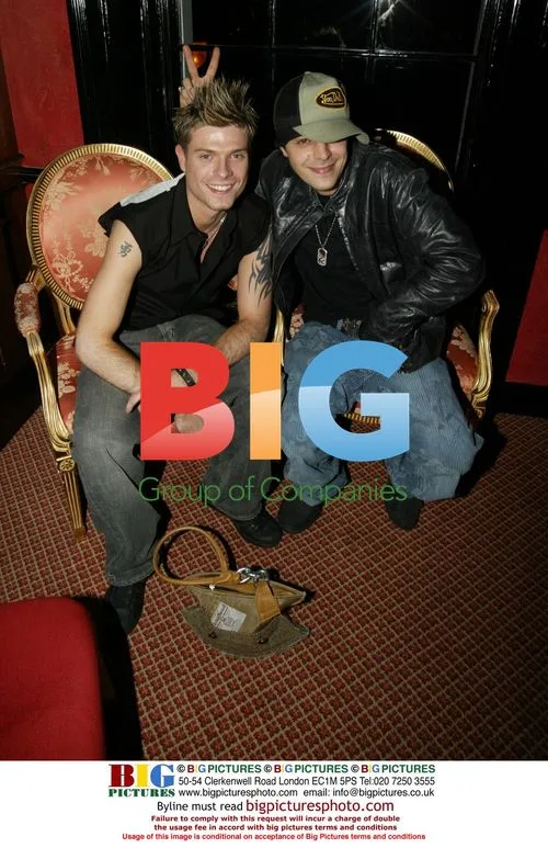 Singers and Mikey Green of Phixx and Abs at London party