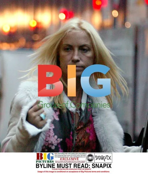 Meg Matthews Hails Cab in London