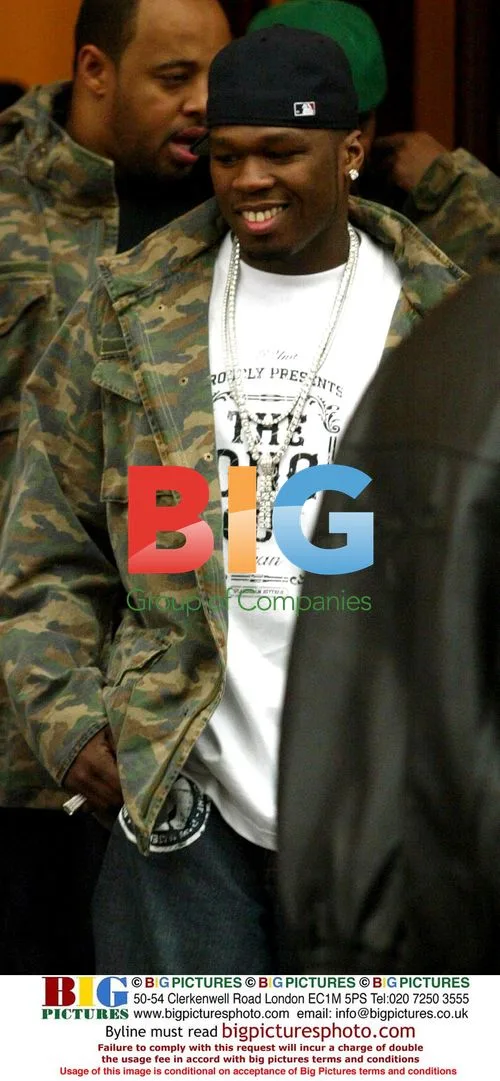 50 Cent Leaving London Hotel for Brit Awards
